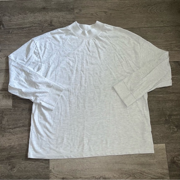 Urban Outfitters Standard Cloth Shortstop Pique Mock Neck Tee Size Medium - Picture 2 of 8